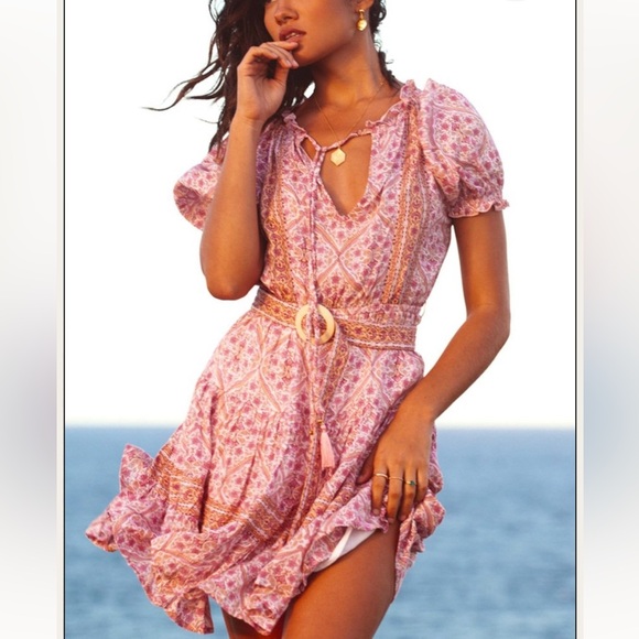 BEACHGOLD Dresses & Skirts - BEACHGOLD Ava Mini Dress in Dephina XS